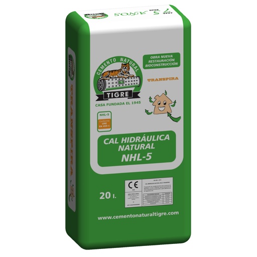 [CHNT5] SACO CAL HIDRÁULICA NATURAL NHL-5 (18,5 Kg)