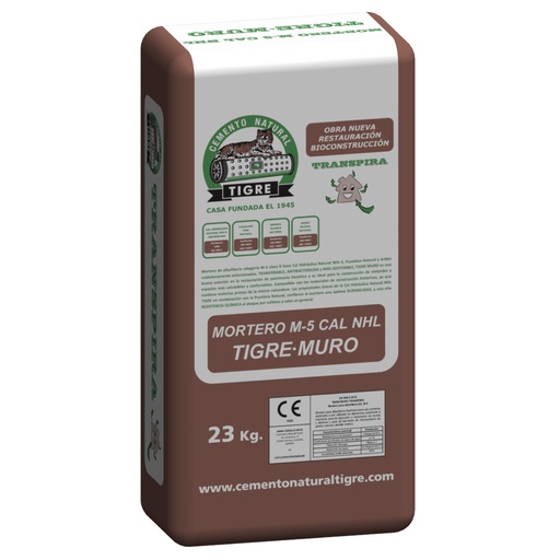 [MTM] SACO MORTERO CAL NHL TIGRE·MURO M-5 (23 Kg)